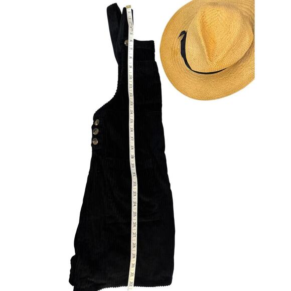 Wild Fable Kids Corduroy Overall Dress Black Pinafore Small Adjustable Straps - Picture 9 of 9